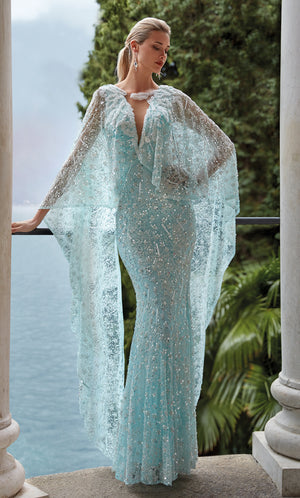 UNK-27752. Long, V-neck, Straight, V Shaped Back image 0