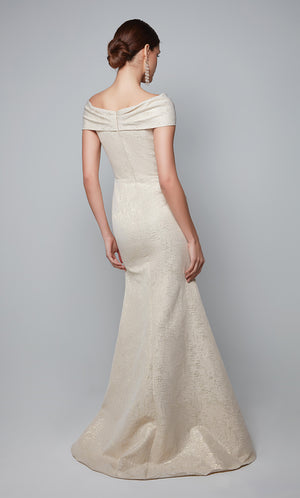 UNK-27613. Long, Off The Shoulder, Fit N Flare image 4