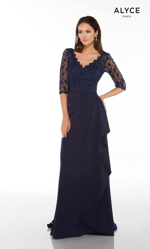 UNK-27242. Long, V-Neck, Straight, V Shaped Back image 0
