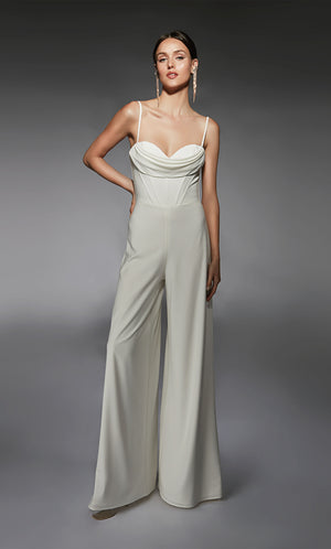 UNK-70075. Short, Sweetheart Neckline, Jumpsuit image 3