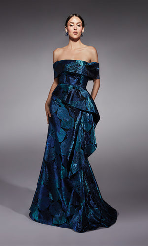 UNK-27736. Long, Off The Shoulder, Fit N Flare image 2