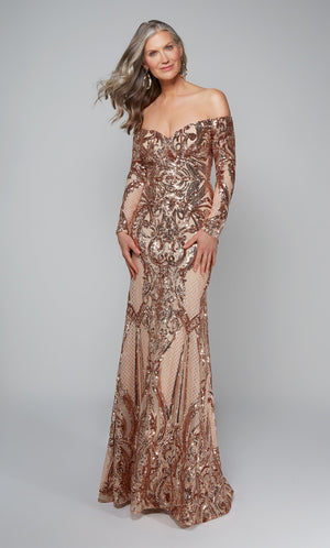 UNK-27544. Long Sexy Dresses, Off The Shoulder, Fit N Flare image 9