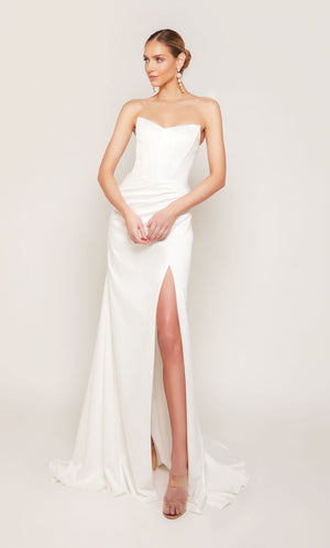 UNK-7093. Long, Strapless, Straight, Closed Back image 11