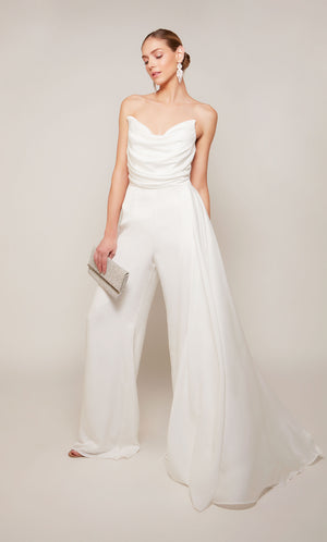UNK-70050. Long, Strapless, Jumpsuit, Closed Back image 7