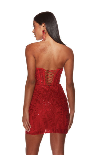 UNK-4814. Short, Sweetheart Neckline, Straight image 2