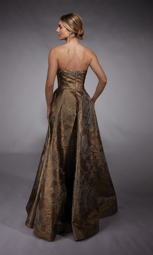 UNK-27760. Long, Off The Shoulder, A-line, Closed Back image 3