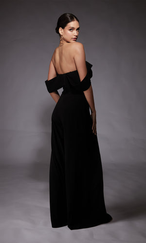 UNK-70068. Short, Off The Shoulder, Jumpsuit image 1