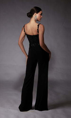 UNK-70073. Short, Plunging Neckline, Jumpsuit image 1