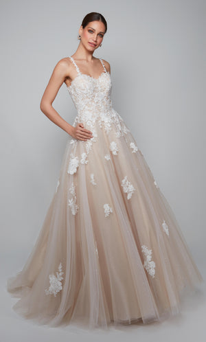 UNK-7084. Long, Sweetheart Neckline, Ball Gown image 2
