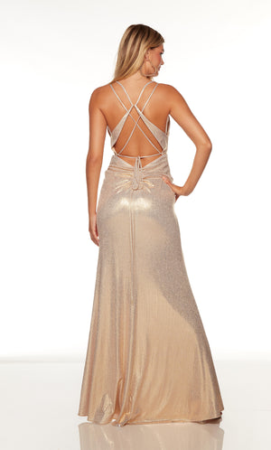 UNK-61425. Long, Plunging Neckline, Straight image 4