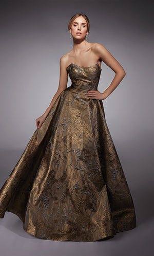 UNK-27760. Long, Off The Shoulder, A-line, Closed Back image 2