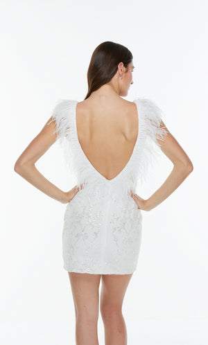 UNK-4499. Short, Plunging Neckline, Straight image 5