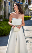 UNK-70015. Long, Strapless, Jumpsuit, Closed Back image 0