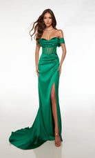 UNK-61572. Long, Off The Shoulder, Straight, Open Back image 0