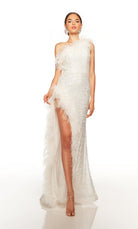 UNK-61370. Long, One Shoulder, Straight, Closed Back image 2