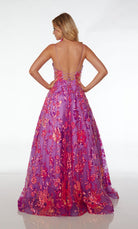 UNK-61516. Long, V-neckline, Ballgown, Open Back image 1