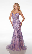 UNK-61656. Long, Plunging Neckline, Mermaid image 2