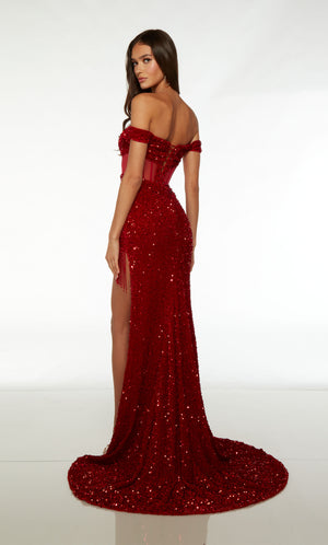 UNK-61483. Long, Off The Shoulder, Straight image 1