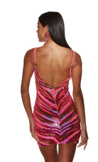 UNK-4885. Short, Plunging Neckline, Straight image 2