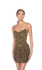UNK-84010. Short, Scooped Neckline, Straight image 0