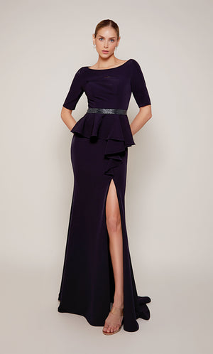 UNK-27679. Long, Scoop Neck, Straight, Closed Back image 0
