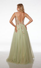 UNK-61559. Long, Plunging Neckline, Ballgown image 1