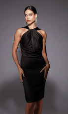 UNK-70061. Short, High Neck, Straight, Closed Back image 0