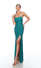 UNK-88000. Long, Scooped Neckline, Straight image 8