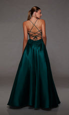 UNK-1817. Long, Plunging Neckline, Ballgown image 1
