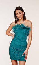 UNK-4728. Short, Strapless, Straight, Closed Back image 11