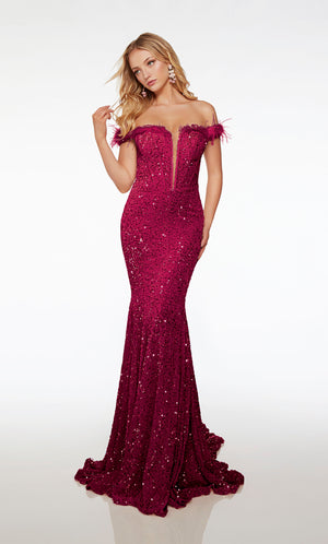 UNK-61706. Long, Off The Shoulder, Mermaid, Closed Back image 0