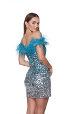 UNK-4647. Short, Off The Shoulder, Straight image 1