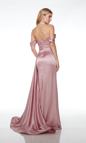 UNK-61571. Long, Off The Shoulder Neckline, Fit N Flare image 17
