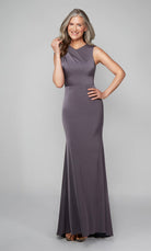 UNK-27598. Long, High Neck, Straight, Closed Back image 3