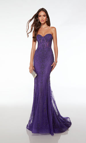UNK-61579. Long, Sweetheart Neckline, Mermaid image 4