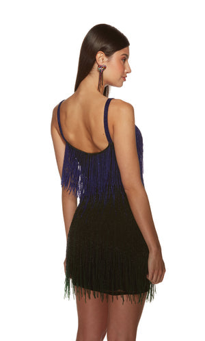 UNK-4875. Short, V-neck, Straight, Closed Back image 2