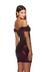 UNK-4844. Short, Off The Shoulder, Straight image 7
