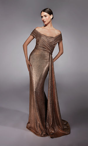 UNK-27767. Long, Off The Shoulder, Straight image 4