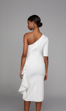 UNK-70006. Short, One Shoulder, Straight, Closed Back image 8