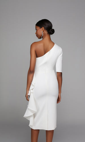 UNK-70006. Short, One Shoulder, Straight, Closed Back image 8