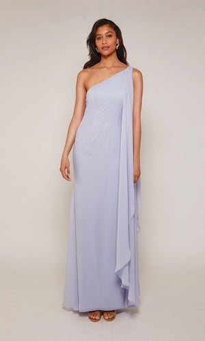 UNK-27603. Long, One Shoulder, Straight, Closed Back image 7