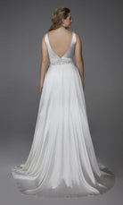 UNK-1422. Long, Plunging Neckline, A-Line image 12
