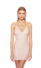 UNK-84000. Short, V Neckline, Straight, Strappy Back image 17