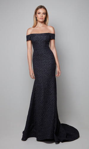 UNK-27578. Long, Off The Shoulder, Fit N Flare image 0