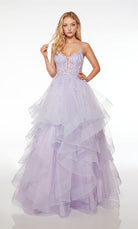 UNK-61668. Long, Plunging Neckline, Ballgown image 0