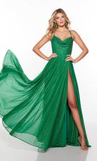 UNK-61464. Long, Cowl Neck, Flowy, Strappy Back image 2