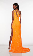 UNK-61334. Long, One Shoulder, Straight, Closed Back image 5