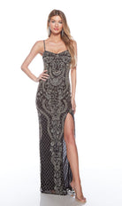 UNK-88004. Long, Scooped Neckline, Straight image 0