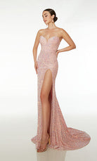 UNK-61537. Long, Sweetheart Neckline, Straight Silhouette image 2