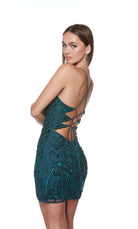 UNK-4510. Short, Plunging Neckline, Straight image 9